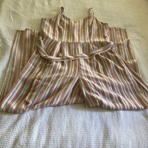 Jumpsuit pink stripes